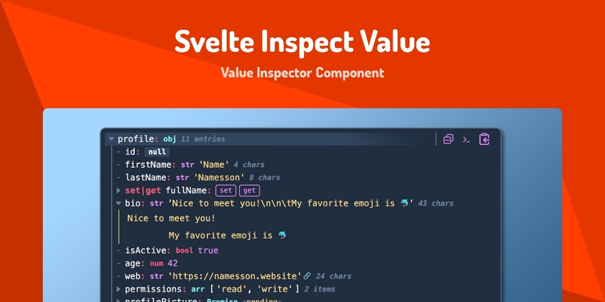Svelte Inspect Value Value Inspector Component Made With Svelte Svelte inspect value value inspector component made with svelte